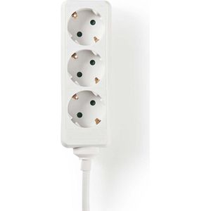 3-voudige Stekkerdoos - 2500W - 5 meter - Wit