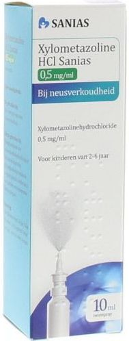 Sanias - Xylometazoline HCl - Neusspray - 0,5 mg/ml - Geneesmiddel