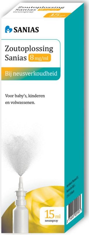Sanias zoutoploss.neusspr.8mg 15 ml