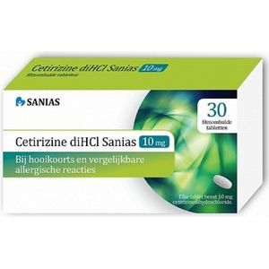 Cetirizine - Anti-Allergiemedicijn - 10mg - 30 Tabletten