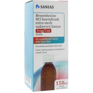 Sanias Broomhexine hoestdrank extra sterk  150 Milliliter