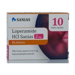 Sanias Diarreeremmer Loperamide HCI 2mg - 1 x 10 capsules