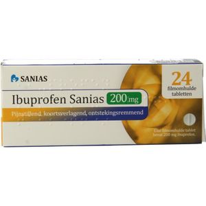 Ibuprofen Sanias - Geneesmiddel - 200 mg - Filmomhulde Tabletten