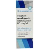 Leidapharm - Neusdruppels - Xylometazoline HCl 1 mg/ml - 10 ml