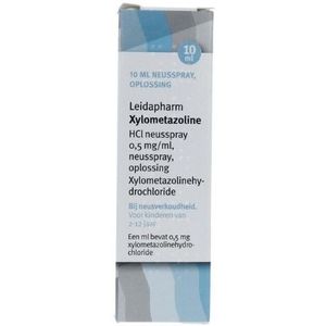 Leidapharm Xylometazoline HCl neusspray 0,5 mg kind  10 Milliliter
