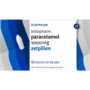 Leidapharm Paracetamol 1000mg zetpil  10 Zetpillen
