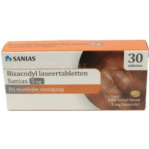 Sanias Laxeertabletten bisacodyl 5 mg 30 Tabletten