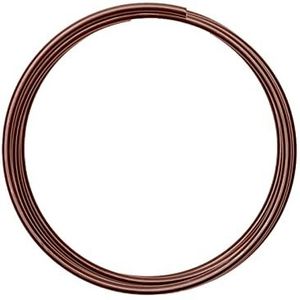 Vaessen Creative Aluminiumdraad 2 m x 4 mm Chocolate (Bruin) - Flexibel Alu Draad voor Sieraden Maken, Hobby en Knutselen