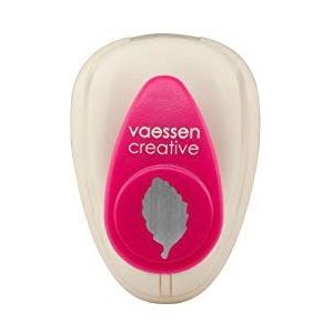 Vaessen Creative Papierperforator, maat XS, berkenblad, voor doe-het-zelfprojecten, scrapbooking, kaarten maken en meer