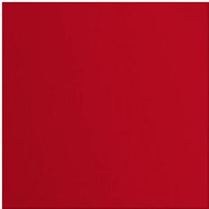 Vaessen Creative Florence Cardstock Papier, rood, 216 g/m², vierkant, 30,5 x 30,5 cm, 20 stuks, textuur, voor scrapbooking, kaarten, stansen en ander knutselwerk