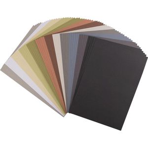 Florence Karton - Aardetinten - A4 - Gladde textuur - 216g - 60 vellen