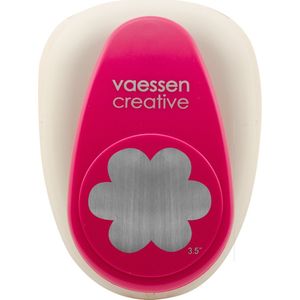 Vaessen Creative Ponsen bloem - 8 x 8,7 cm - stans voor knutselpapier, gekleurd papier, scrapbookpapier of decoupagepapier