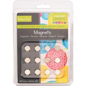 Vaessen Creative Magneet - Ni35 superstrong - Ø10x1mm - 12 stuks