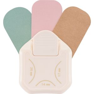 Vaessen Creative -3-in-1 Hoekpons - Ø14,17, 20mm