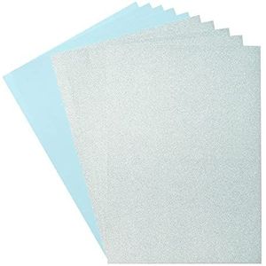 Florence Cardstock (216 g/m²) & glitterpapier (250 g/m²), aquablauw, A4, 10 vellen, voor scrapbooking, kaarten maken, stansen en meer papierambachten