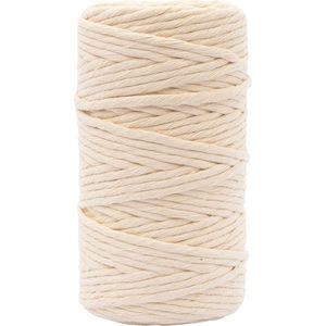 Vaessen Creative Macrame Touw - Naturel - 4mmx100m