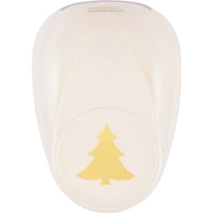 Vaessen Creative Pons voor bomen, kerstbomen, 3,2 x 3,4 cm, stans voor knutselpapier, kleipapier, scrapbookpapier of decoupagepapier