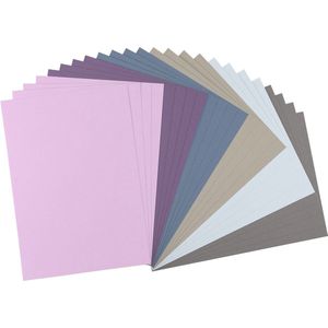 Vaessen Creative Florence 24 stuks zelfklevende kaarten - A4 knutselpapier - kleurenmix - bedrukbaar papier - voor knutselen en knutselprojecten