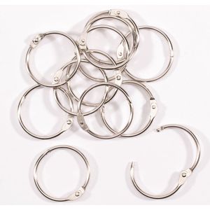Vaessen Creative Boekbindringen - 32mm - 24 stuks - Zilver