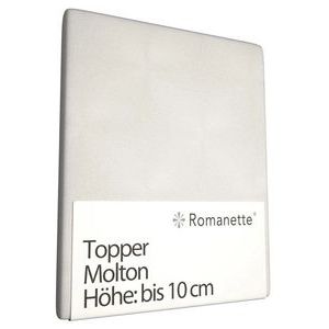 Romanette - Topper Hoeslaken - Katoen - 90 x 200 cm