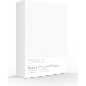 Romanette kussenhoes | kussensloop | kussenbeschermer molton met rits | geschikt voor kussen 60 x 70 cm of 65 x 65 cm