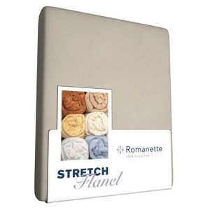 Spannbettlaken Romanette Camel (Stretch Flanell)-1-person (80/90 x 200/210/220 cm)