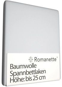 Hoeslaken - Grijs - Katoen - 90x200 cm