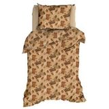 Satin d'or - Mapple Dekbedovertrek - Camel - 100% Katoen-Satijn - 2-Persoons