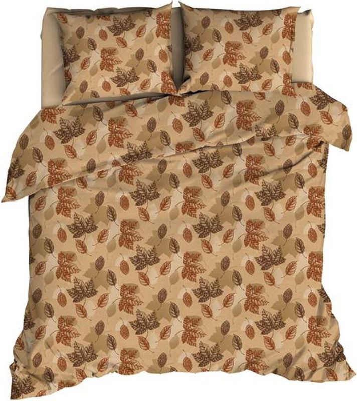 Satin d'or - Mapple Dekbedovertrek - Camel - 100% Katoen-Satijn - 2-Persoons