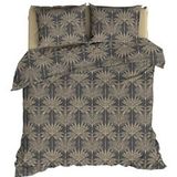 Satin d'or - Palmyra - Dekbedovertrek - Antraciet - 200 x 200 / 220 cm - 2-Persoons