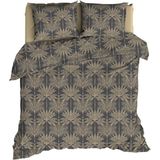 Satin d'or - Palmyra - Dekbedovertrek - Antraciet - 200 x 200 / 220 cm - 2-Persoons