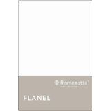 Laken Romanette Wit (Flanel)-240 x 260 cm (Lits-jumeaux)