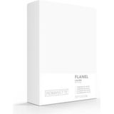 Laken Romanette Wit (Flanel)-240 x 260 cm (Lits-jumeaux)