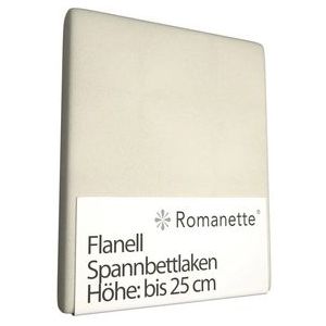 Luxe Hoeslaken Verwarmend Flanel - Ivoor