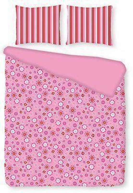 Romanette - Dekbedovertrek Sterre - Fuchsia - Katoen - 140 x 200 / 220 cm - 1-Persoons