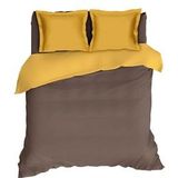 Romanette - Comtesse - Dekbedovertrek - Bruin - Flanel - 1-Persoons