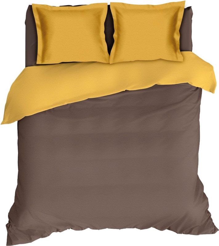 Romanette - Comtesse - Dekbedovertrek - Bruin - Flanel - 1-Persoons