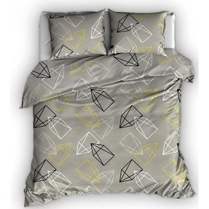 Satin d'Or - Rocket - Dekbedovertrek - Beige Lime - 240x200/220