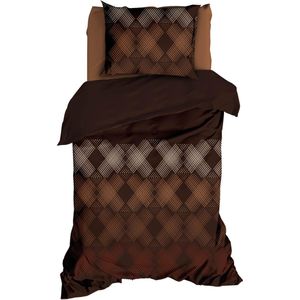 Dekbedovertrek Satin d'or Manutti Bruin Satijn-140 x 200 / 220 cm | 1-Persoons