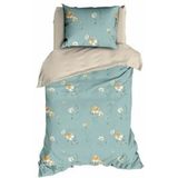 Dekbedovertrek - Grijs - Katoen - Voor Eenpersoonsbed