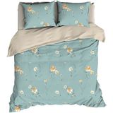 Dekbedovertrek - Grijs - Katoen - Voor Eenpersoonsbed