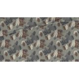 Romanette - Venosc - Dekbedovertrek - Grijs - Flanel - 200 x 200 / 220 cm