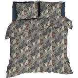 Romanette - Venosc - Dekbedovertrek - Grijs - Flanel - 200 x 200 / 220 cm