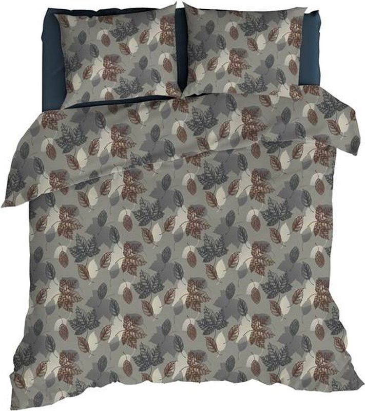 Romanette - Venosc - Dekbedovertrek - Grijs - Flanel - 200 x 200 / 220 cm