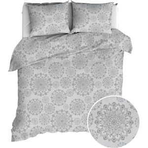 Dekbedovertrek - Wit - Katoen - 240x220 cm