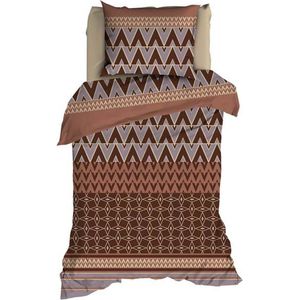 Dekbedovertrek Romanette Lombok Brick Katoen-140 x 200 / 220 cm | 1-Persoons