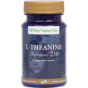 Alldayhappyday L-theanine 250mg  60 Vegetarische capsules