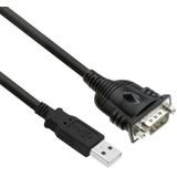 ACT EM1016 seriële kabel Zwart 0,6 m USB Type-A DB-9