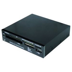 Ewent Interne USB 2.0 SD microSD kaartlezer (9-polig), Geheugenkaartlezer, Zwart