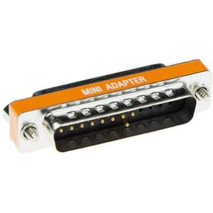 ACT - D-sub Null Modem Adapter - 25-polig - Mannelijke naar Vrouwelijke Stekker